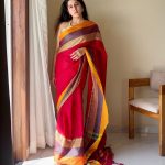 Rudhira Red Narayanpeth Handloom Pure Cotton Saree