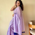 Ira Light Purple Soft Mulmul Cotton Saree
