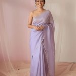 Lavanya Light Purple Soft Mulmul Cotton Saree