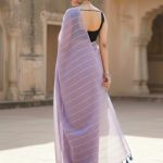 Ira Light Purple Soft Mulmul Cotton Saree