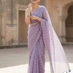 Ira Light Purple Soft Mulmul Cotton Saree