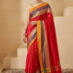 Rudhira Red Narayanpeth Handloom Pure Cotton Saree