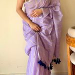 Ira Light Purple Soft Mulmul Cotton Saree