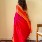 Tarangini Rani Pink Narayanpeth Handloom Pure Cotton Saree