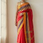 Rudhira Red Narayanpeth Handloom Pure Cotton Saree