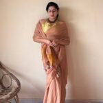 Meher | Blush Mul Cotton Saree with Gold Tissue Pallu
