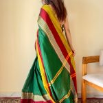 Aarini Green Narayanpeth Handloom Pure Cotton Saree