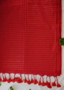 Zari Strip Cotton Saree