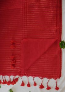 Zari Strip Cotton Saree