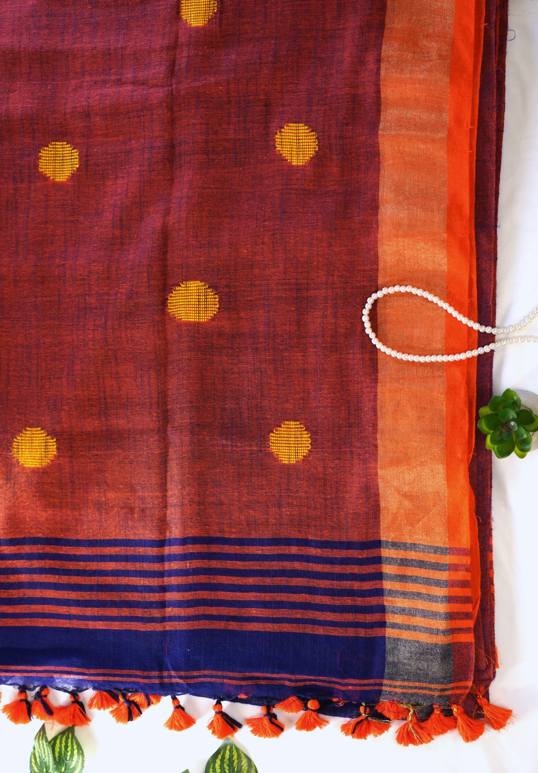 Khadi cotton handloom saree