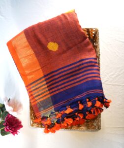 Khadi cotton handloom saree